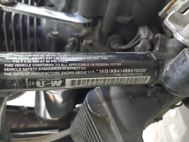 1HD1KB414BB670038 - 2011 HARLEY-DAVIDSON FLHX Schwarz Foto 8