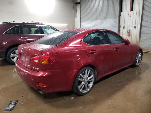 JTHBE262865001597 - 2006 LEXUS IS 350 RED photo 3