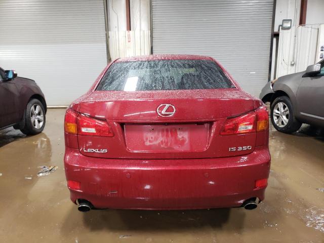 JTHBE262865001597 - 2006 LEXUS IS 350 RED photo 6