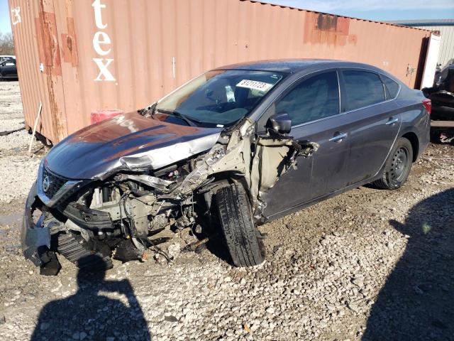 3N1AB7AP0HY216664 - 2017 NISSAN SENTRA S GRAY photo 1