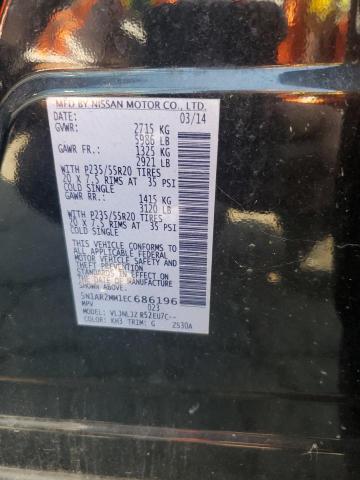 5N1AR2MM1EC686196 - 2014 NISSAN PATHFINDER S BLACK photo 13