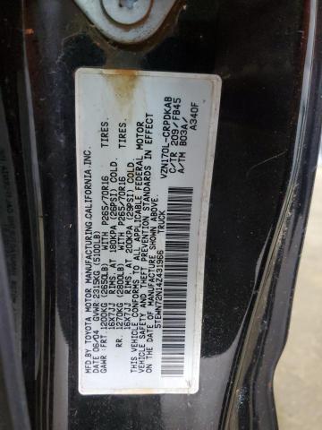 5TEWN72N14Z431966 - 2004 TOYOTA TACOMA XTRACAB Qara foto 12