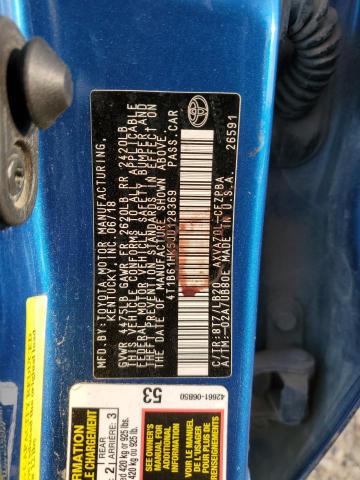 4T1B61HK5JU128369 - 2018 TOYOTA CAMRY XSE 蓝色 照片 12