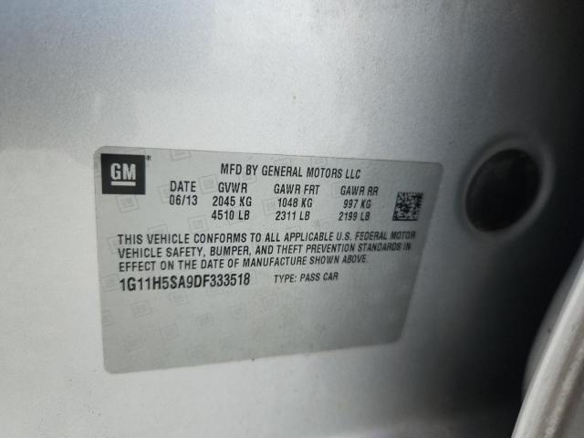 1G11H5SA9DF333518 - 2013 CHEVROLET MALIBU LTZ Silber Foto 12