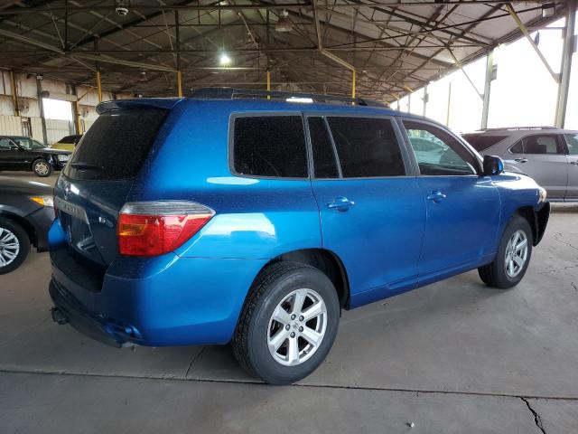 JTEDS41A882007140 - 2008 TOYOTA HIGHLANDER BLUE photo 4