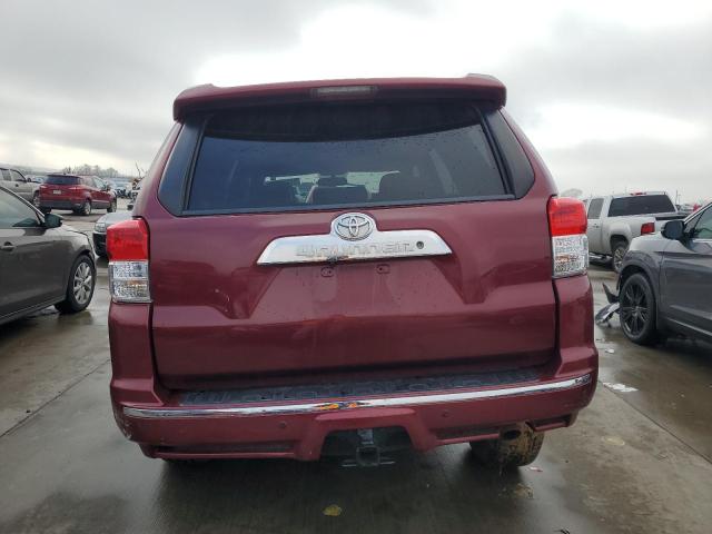 JTEBU5JR7A5006904 - 2010 TOYOTA 4RUNNER SR5 BURGUNDY photo 6