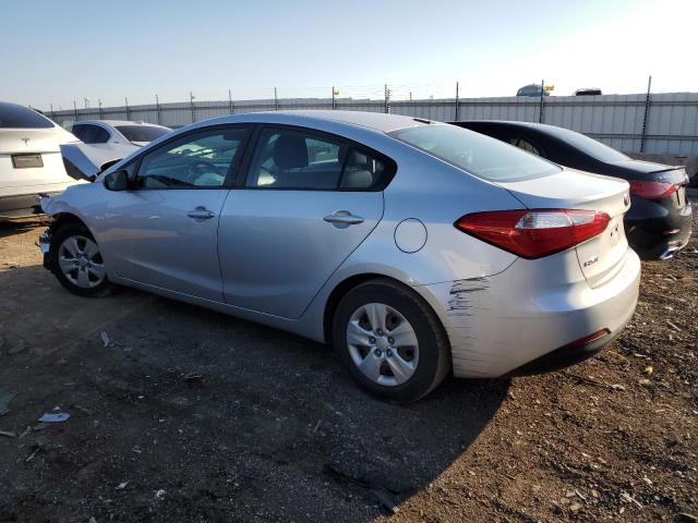 KNAFK4A67F5346621 - 2015 KIA FORTE LX SILVER photo 2