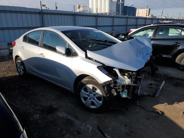 KNAFK4A67F5346621 - 2015 KIA FORTE LX SILVER photo 4