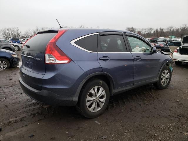 2HKRM4H59DH615139 - 2013 HONDA CR-V EX BLUE photo 3