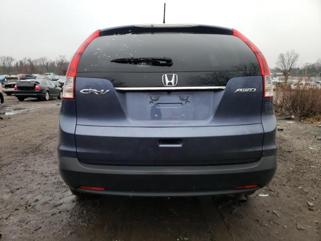 2HKRM4H59DH615139 - 2013 HONDA CR-V EX BLUE photo 6