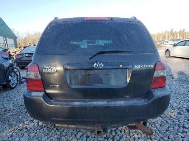 JTEHD21A260043530 - 2006 TOYOTA HIGHLANDER BLACK photo 6