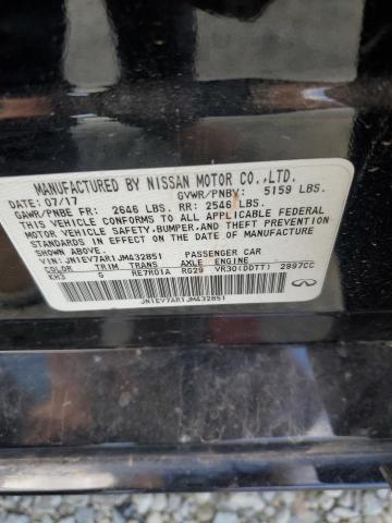 JN1EV7AR1JM432851 - 2018 INFINITI Q50 LUXE 黑色 照片 12