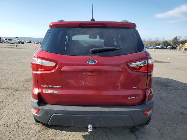 MAJ6P1UL8JC168281 - 2018 FORD ECOSPORT SE RED photo 6