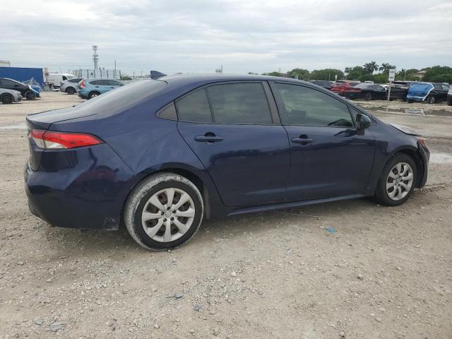 JTDEPRAEXLJ047082 - 2020 TOYOTA COROLLA LE BLUE photo 3