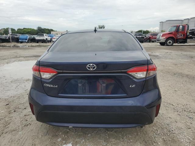 JTDEPRAEXLJ047082 - 2020 TOYOTA COROLLA LE BLUE photo 6