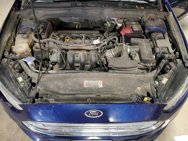 3FA6P0H78GR349155 - 2016 FORD FUSION SE BLUE photo 11