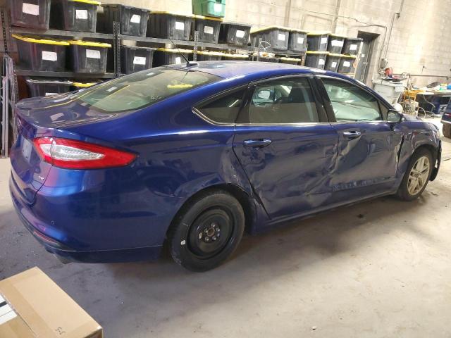 3FA6P0H78GR349155 - 2016 FORD FUSION SE BLUE photo 3