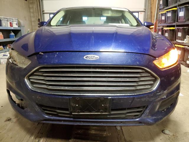 3FA6P0H78GR349155 - 2016 FORD FUSION SE BLUE photo 5