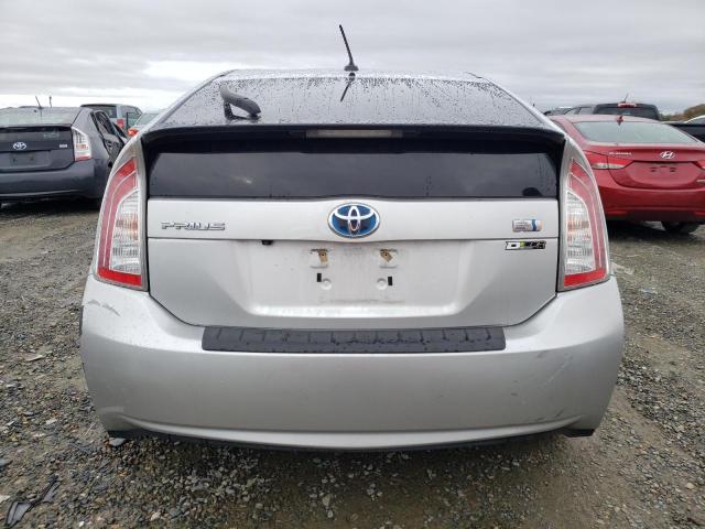 JTDKN3DU2E0381950 - 2014 TOYOTA PRIUS SILVER photo 6