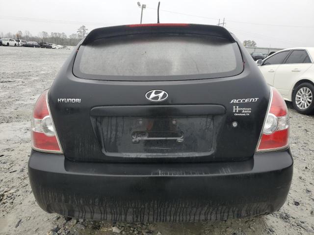 KMHCM36C98U081262 - 2008 HYUNDAI ACCENT GS BLACK photo 6