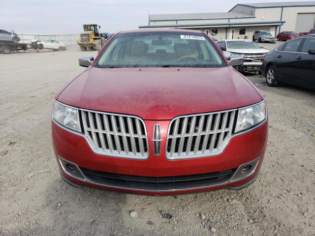 3LNHL2GC5CR818880 - 2012 LINCOLN MKZ RED photo 5