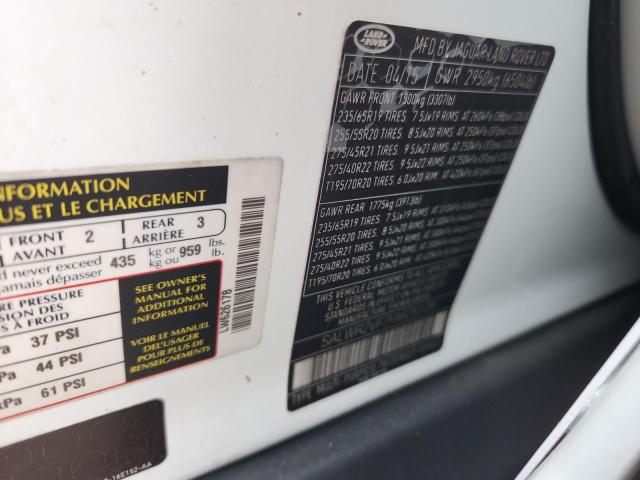 SALWR2VF7FA626178 - 2015 LAND ROVER RANGE ROVE HSE WHITE photo 13