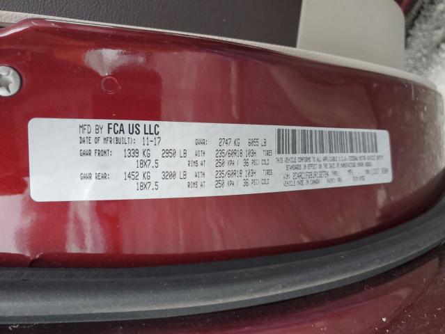 2C4RC1FG9JR132724 - 2018 CHRYSLER PACIFICA TOURING PLUS MAROON photo 14