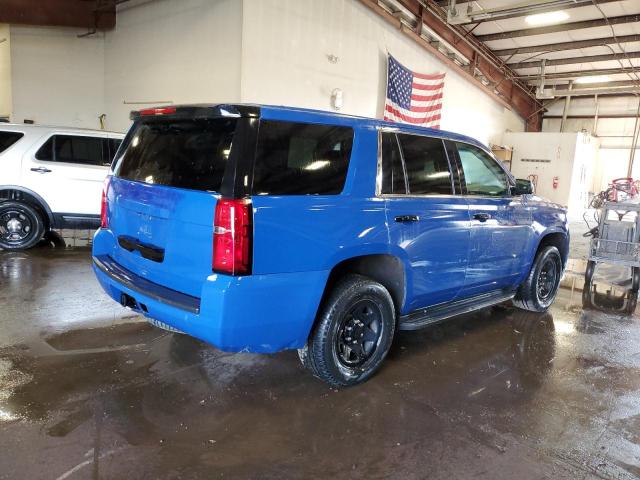 1GNSKDECXJR317463 - 2018 CHEVROLET TAHOE POLICE Blau Foto 3