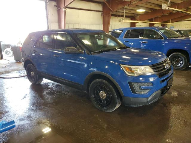 1FM5K8AT1JGC19433 - 2018 FORD EXPLORER POLICE INTERCEPTOR Синій фото 4