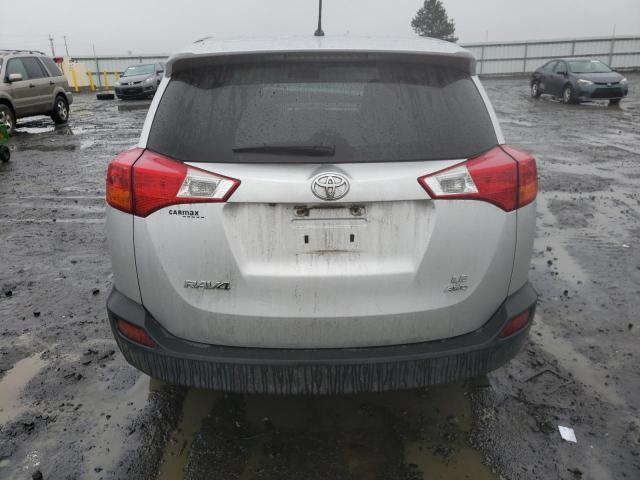 2T3BFREV3DW004481 - 2013 TOYOTA RAV4 LE SILVER photo 6