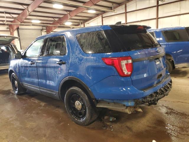 1FM5K8AT4KGB15701 - 2019 FORD EXPLORER POLICE INTERCEPTOR Կապույտ լուսանկար 2