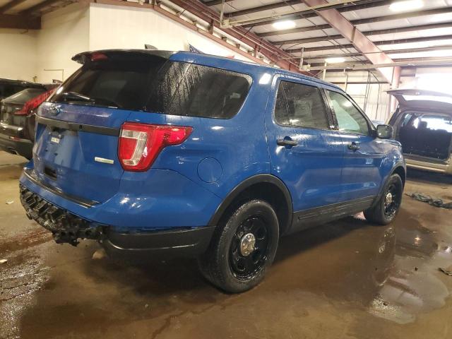 1FM5K8AT4KGB15701 - 2019 FORD EXPLORER POLICE INTERCEPTOR Կապույտ լուսանկար 3