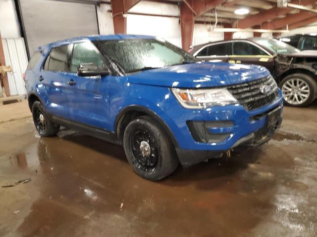 1FM5K8AT4KGB15701 - 2019 FORD EXPLORER POLICE INTERCEPTOR Կապույտ լուսանկար 4