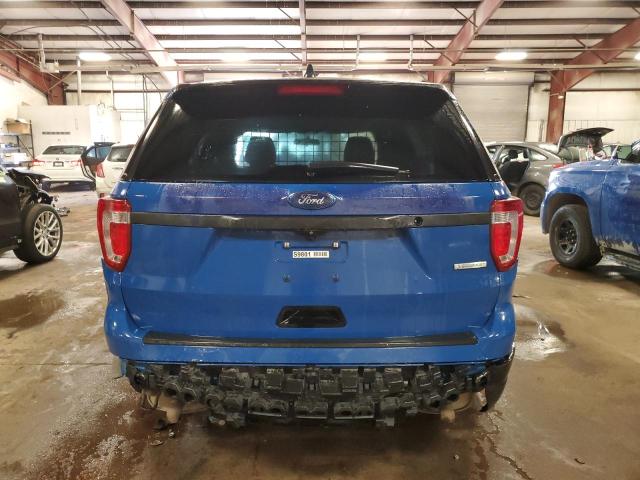 1FM5K8AT4KGB15701 - 2019 FORD EXPLORER POLICE INTERCEPTOR Կապույտ լուսանկար 6