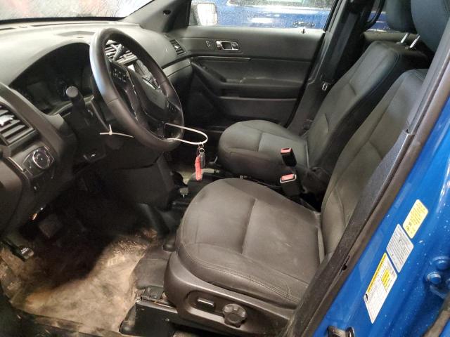 1FM5K8AT4KGB15701 - 2019 FORD EXPLORER POLICE INTERCEPTOR Կապույտ լուսանկար 7