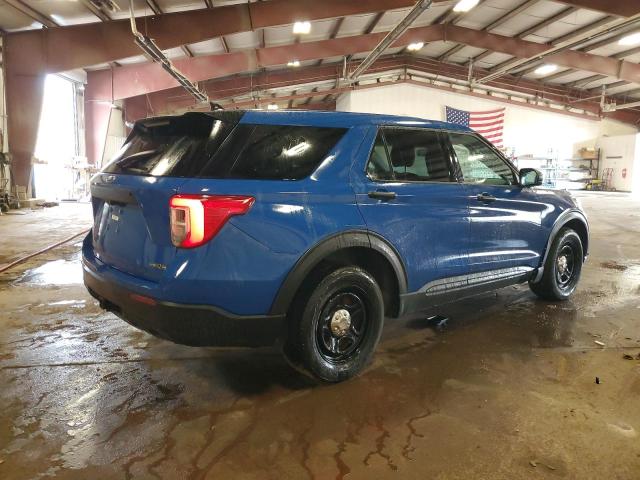 1FM5K8AW4LGC14773 - 2020 FORD EXPLORER POLICE INTERCEPTOR Niebieski zdjęcie 3