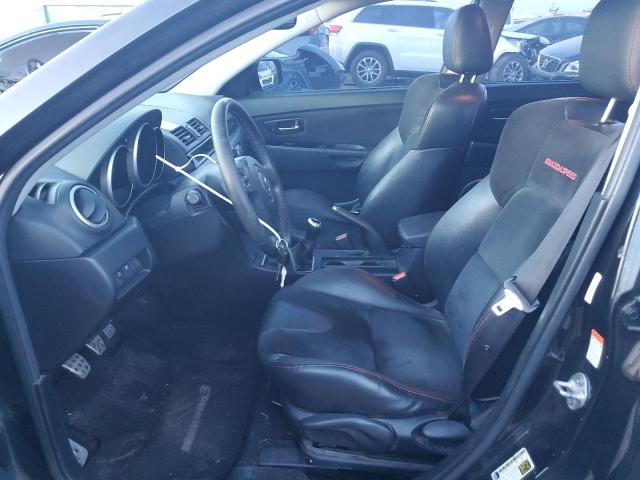 JM1BK34L081157901 - 2008 MAZDA SPEED 3 BLACK photo 7
