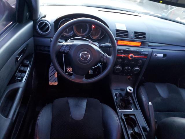 JM1BK34L081157901 - 2008 MAZDA SPEED 3 BLACK photo 8