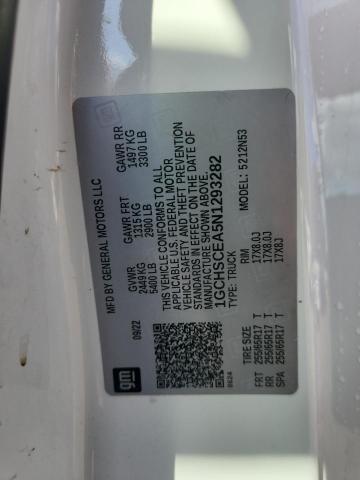 1GCHSCEA5N1293282 - 2022 CHEVROLET COLORADO LT WHITE photo 12