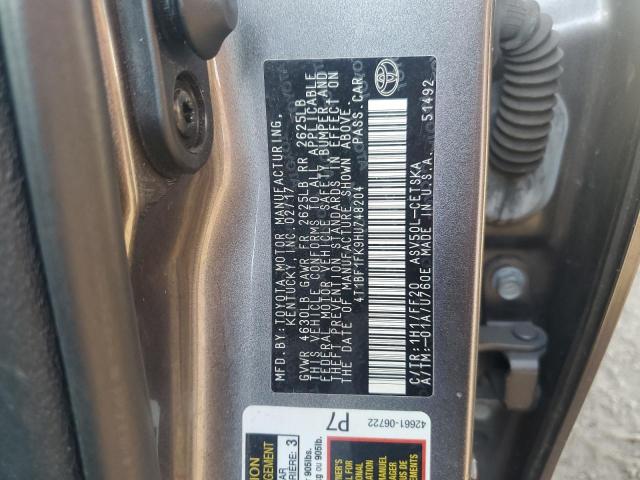4T1BF1FK9HU748204 - 2017 TOYOTA CAMRY LE GRAY photo 13