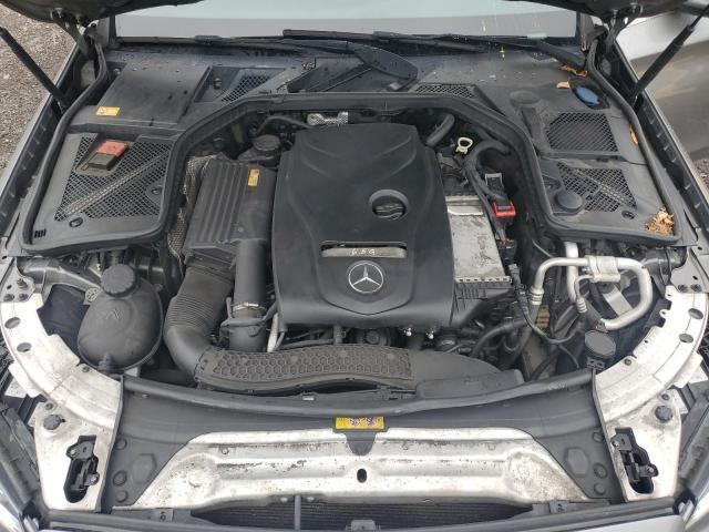 55SWF4KB1FU013900 - 2015 MERCEDES-BENZ C 300 4MATIC GRAY photo 11