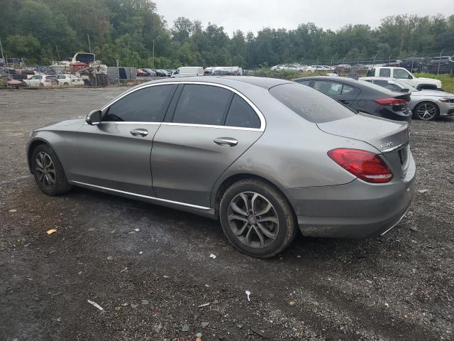 55SWF4KB1FU013900 - 2015 MERCEDES-BENZ C 300 4MATIC GRAY photo 2