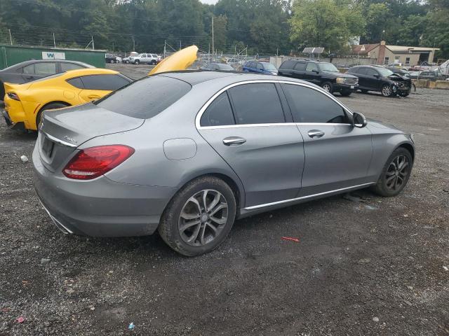 55SWF4KB1FU013900 - 2015 MERCEDES-BENZ C 300 4MATIC GRAY photo 3