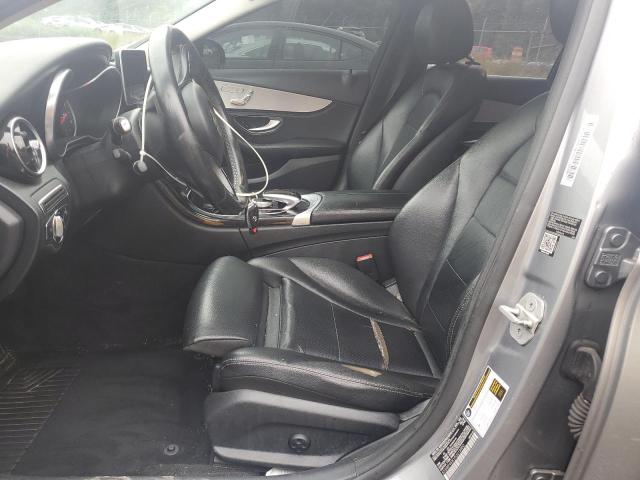 55SWF4KB1FU013900 - 2015 MERCEDES-BENZ C 300 4MATIC GRAY photo 7