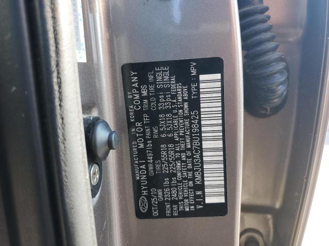 KM8JU3AC7BU198425 - 2011 HYUNDAI TUCSON GLS Qəhvəyi foto 13