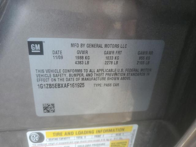 1G1ZB5EBXAF161925 - 2010 CHEVROLET MALIBU LS Boz foto 13