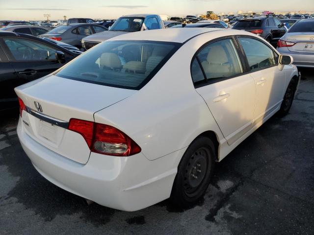 2HGFA1F54BH506432 - 2011 HONDA CIVIC LX WHITE photo 3