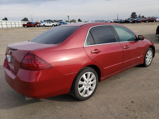 1HGCM664X7A083229 - 2007 HONDA ACCORD SE RED photo 3