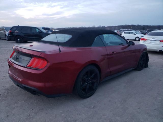 1FATP8UHXJ5165989 - 2018 FORD MUSTANG MAROON photo 3