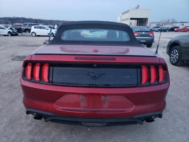 1FATP8UHXJ5165989 - 2018 FORD MUSTANG MAROON photo 6